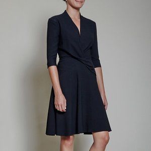 MM Lafleur Jenny Twist V Neck Jersey Dress Size 8